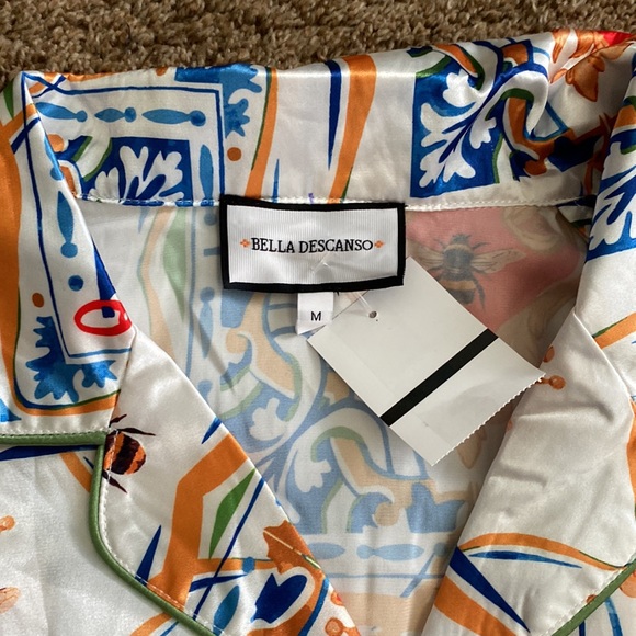 Bella Descanso | NWT Pajama Co-ord Silky Effect Set - Picture 8 of 12